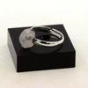 Stones and Minerals. Raw Moonstone Ring Silver Plated. 9.01 Ct. Adjustable Size.