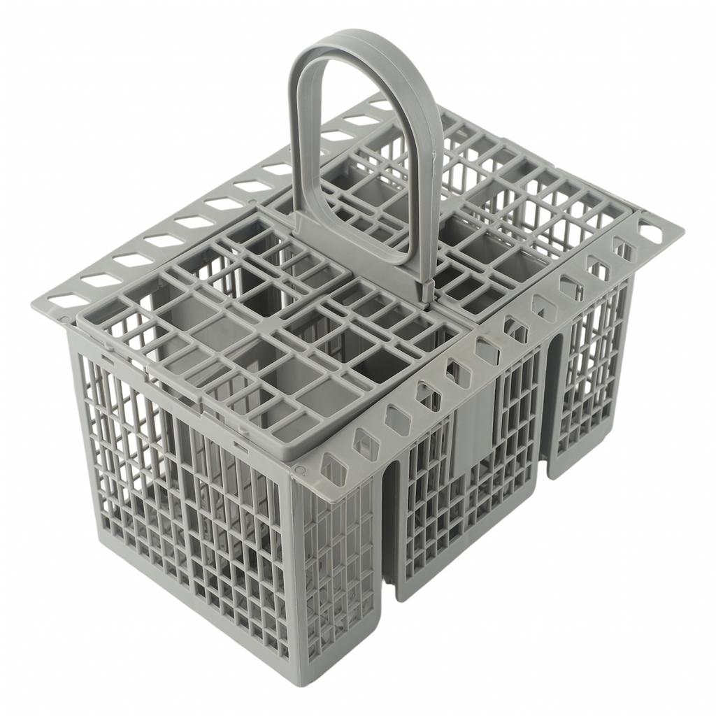 Plastic Cutlery Basket Cutlery Basket Detachable Gray