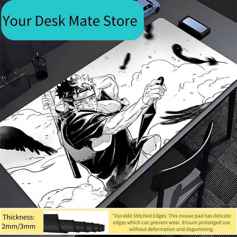 Mouse Pad Gamer PC Computer HD Print Desk mat Keyboard Anime Gaming Naruto Shisui Uchiha Edge White Accessories Mousepad Carpet