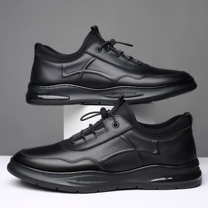 Men Casual Shoes Breathable Sneakers Leather Shoes Outdoor British Style Men Luxury Designer Boat Shoes Men Zapatos Hombre