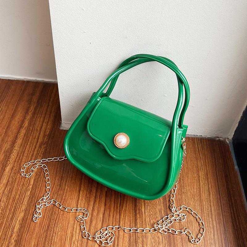 Fashionable Casual Handheld Small Square Bag 2024 Spring Popular New Simple Single Shoulder Diagonal Commuter Women's Bag
