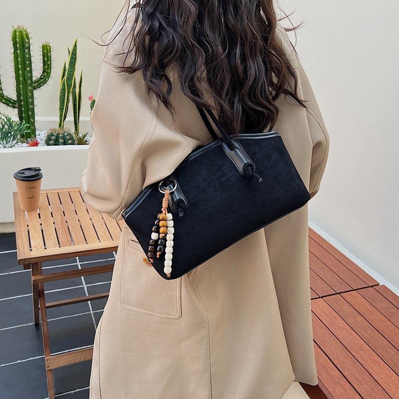 Niche Design Retro Matte Hand-held Underarm Bag Women's Autumn New Fashion Versatile Shoulder Tote Bag