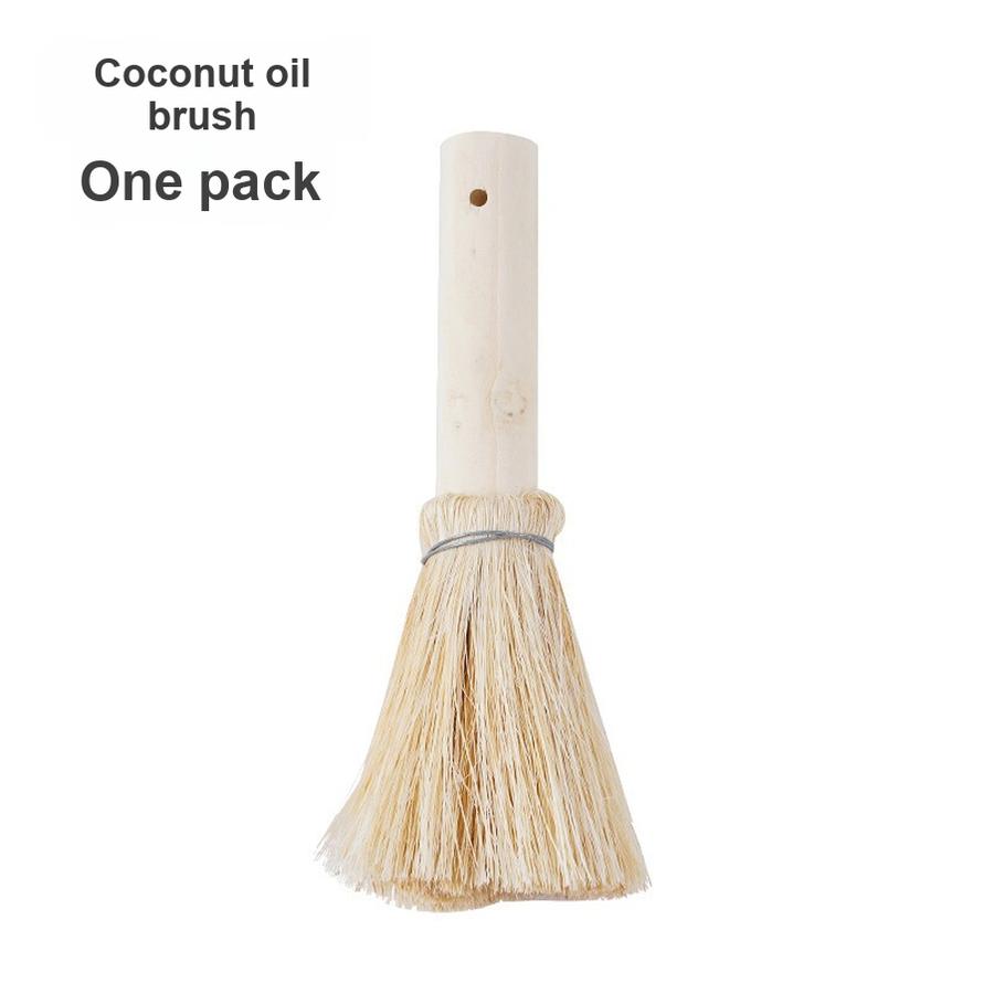 5 pcs Palm Fiber Cleaning Brush Pan Scraper Kitchen Utensil Non-Stick Oil Wash Dish Brush Natural Bristle Pot Scrubber