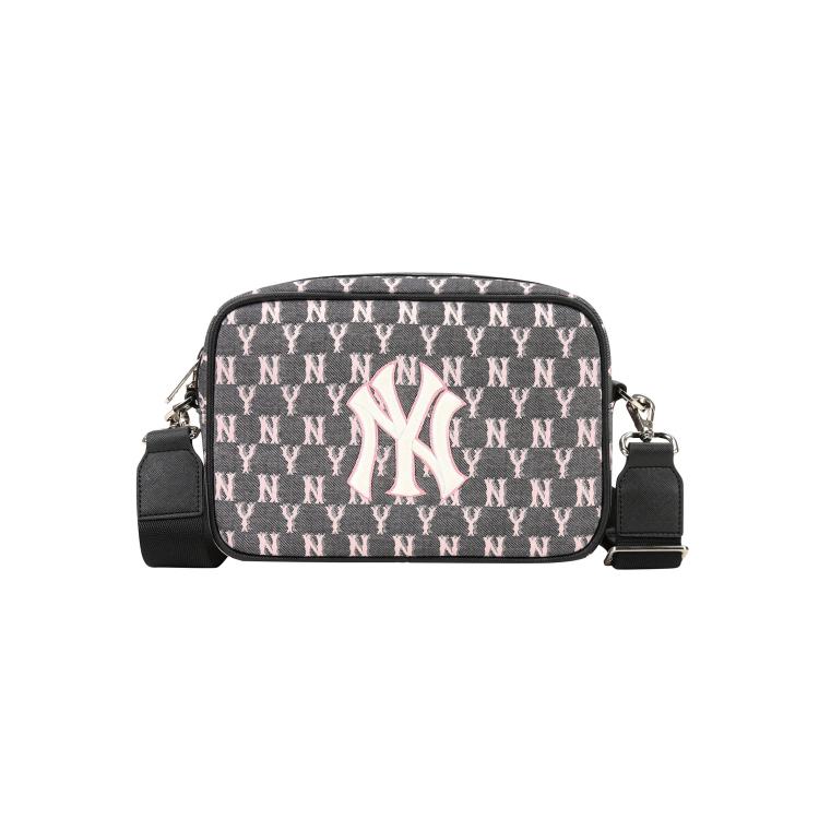 New MLB Monogram Collection Polyester Combo Bag Shoulder Bag Crossbody Bag Regular Women's Gray 32BGDC011-50L