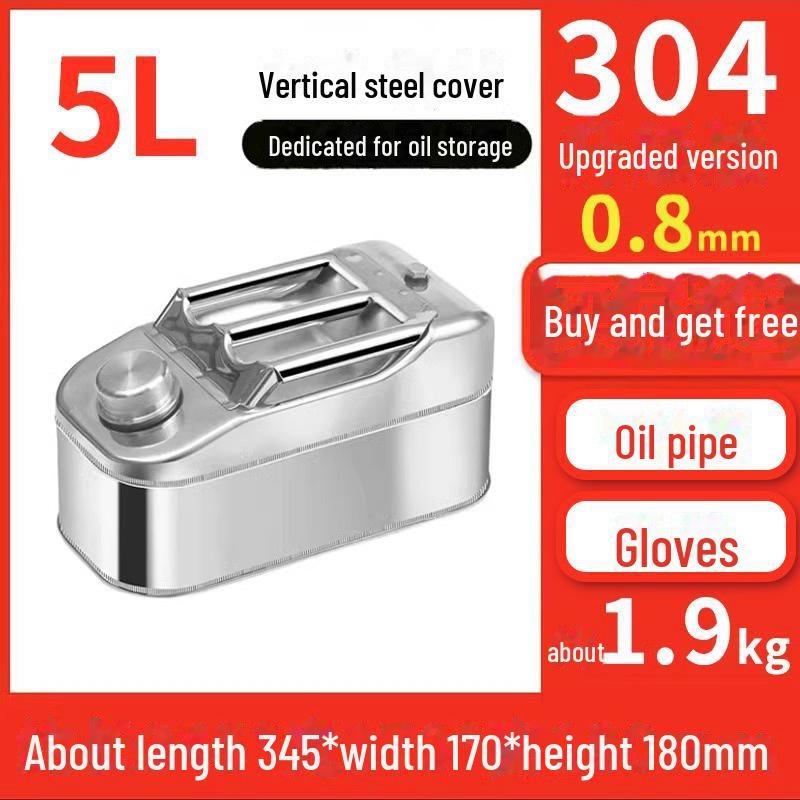 Butoaie de benzină din oțel inoxidabil 30L, 20L, 10L Rezervor de combustibil diesel