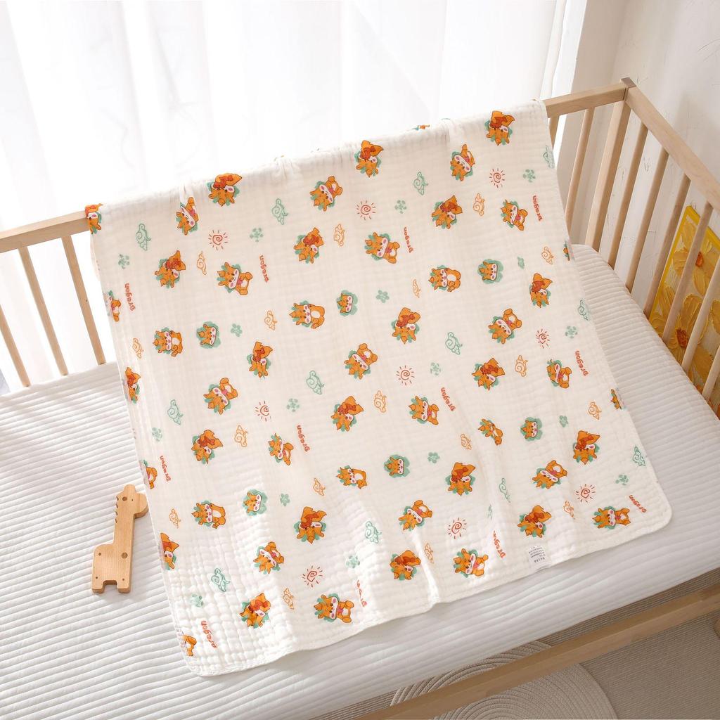 Six-Layer Pure Cotton Baby Blanket and Swaddle Wrap for Newborns