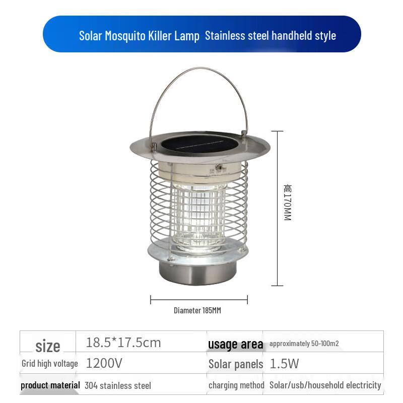 Outdoor Solar LED Mosquito Zapper