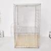 Acrylic Hamster Cage, Transparent Small Animal Habitat with Burrow, Chew Proof Enclosure for Dwarf, Observation House for Gerbil