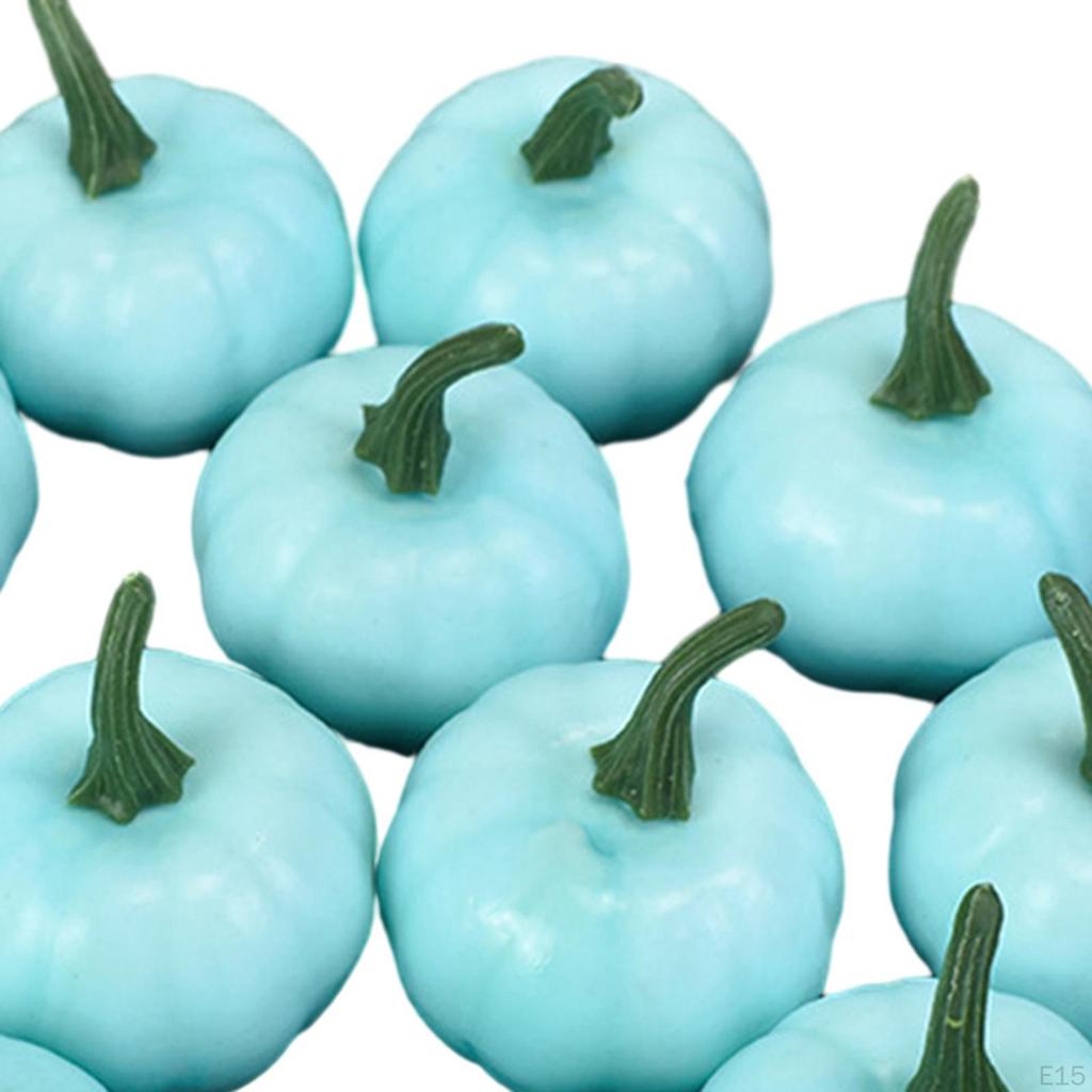 12 Assorted Foam Pumpkins for Halloween and Fall Decor