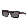 Gafas de sol cuadradas de metal con logo Gafas de sol para hombre Negras PS02ZSU1BO02G