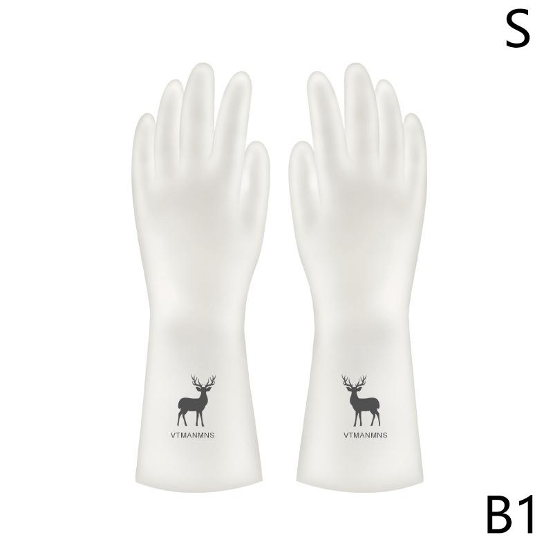 Egyszerű stílusú háztartási mosogatókesztyűk női mosóruhák vízálló gumikesztyűk vékony háztartási kefe tál Latex kesztyűk