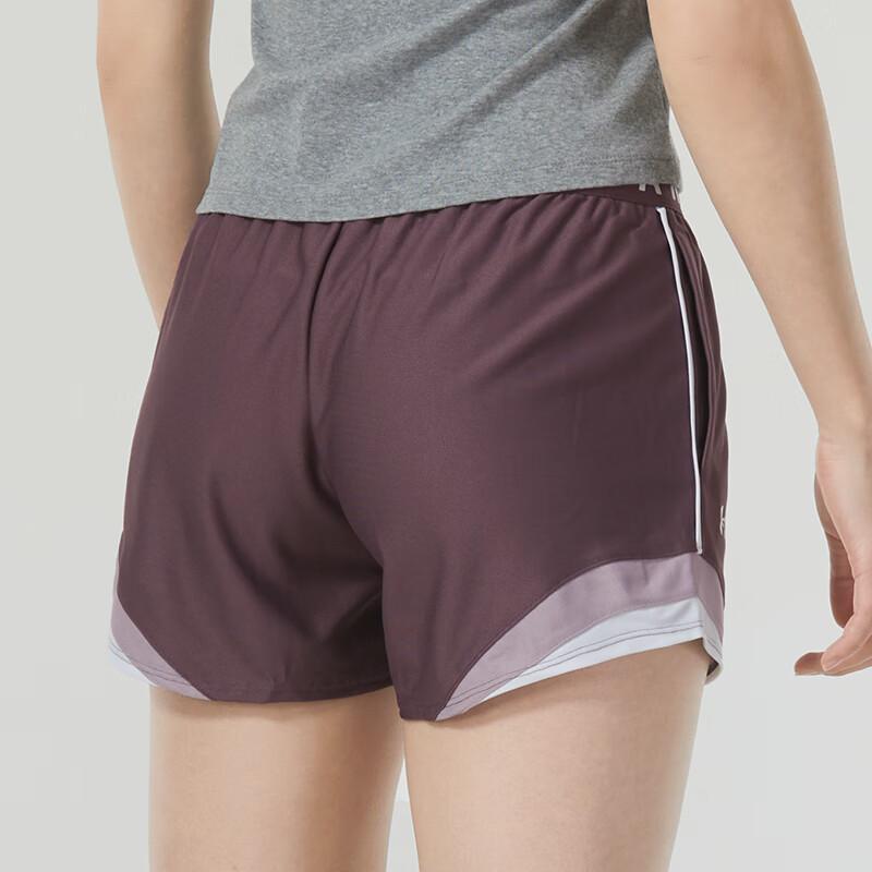 Under Armour Letter Print Breathable Elastic Waist Casual Shorts Women shorts Blush 1360940-554