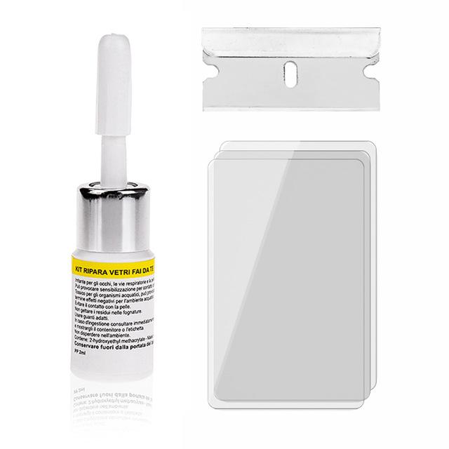 Windshield Repair Kit Quick Fix Car Cracked Glass Windscreen Repair Tool Resin Sealer DIY Auto Window Screen Polishing Hoses Windshield Washer 1
