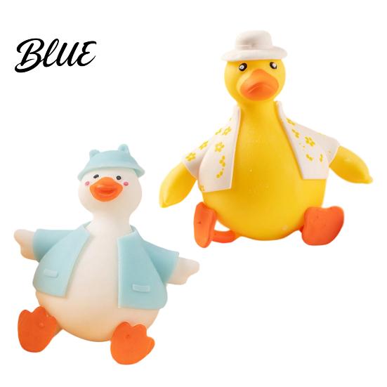 Hand Kneading Toy Slow-Rising Duck Squeeze Soft TPR Stress Reliever with And Relax Interchangeable Outfits Portable Fidget Decompression Gadget
