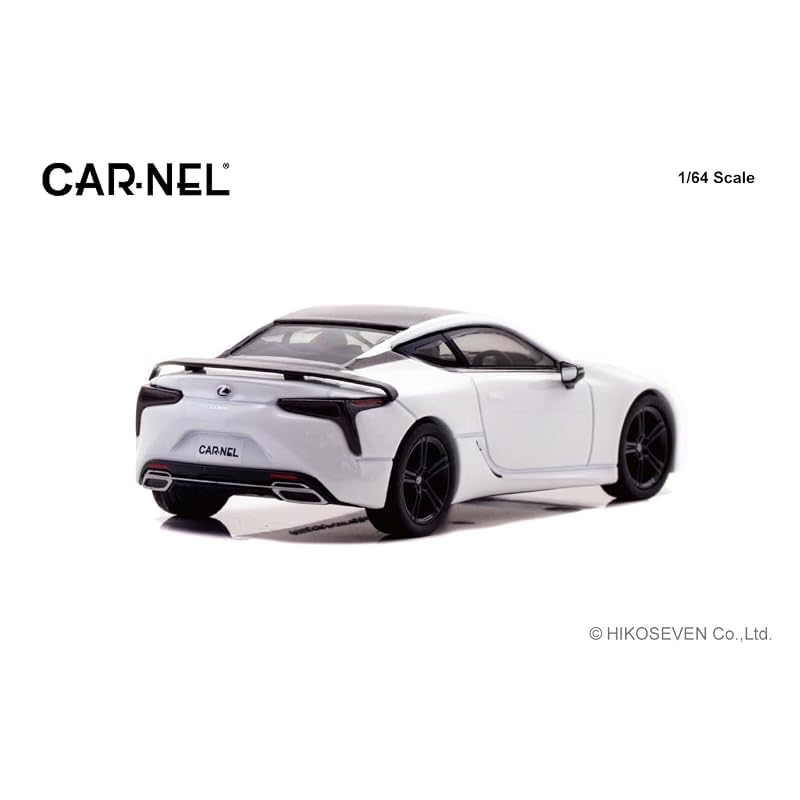 CARNEL 1/64 Lexus LC500 AVIATION 2021 White Nova Glass Flake (Finished Model) CN640043