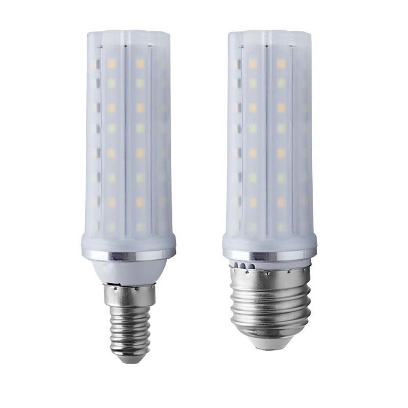 18W Tri-Color Dimming Eye Protection LED Bulb, E14/E27 Base, Shadowless Design for Chandelier