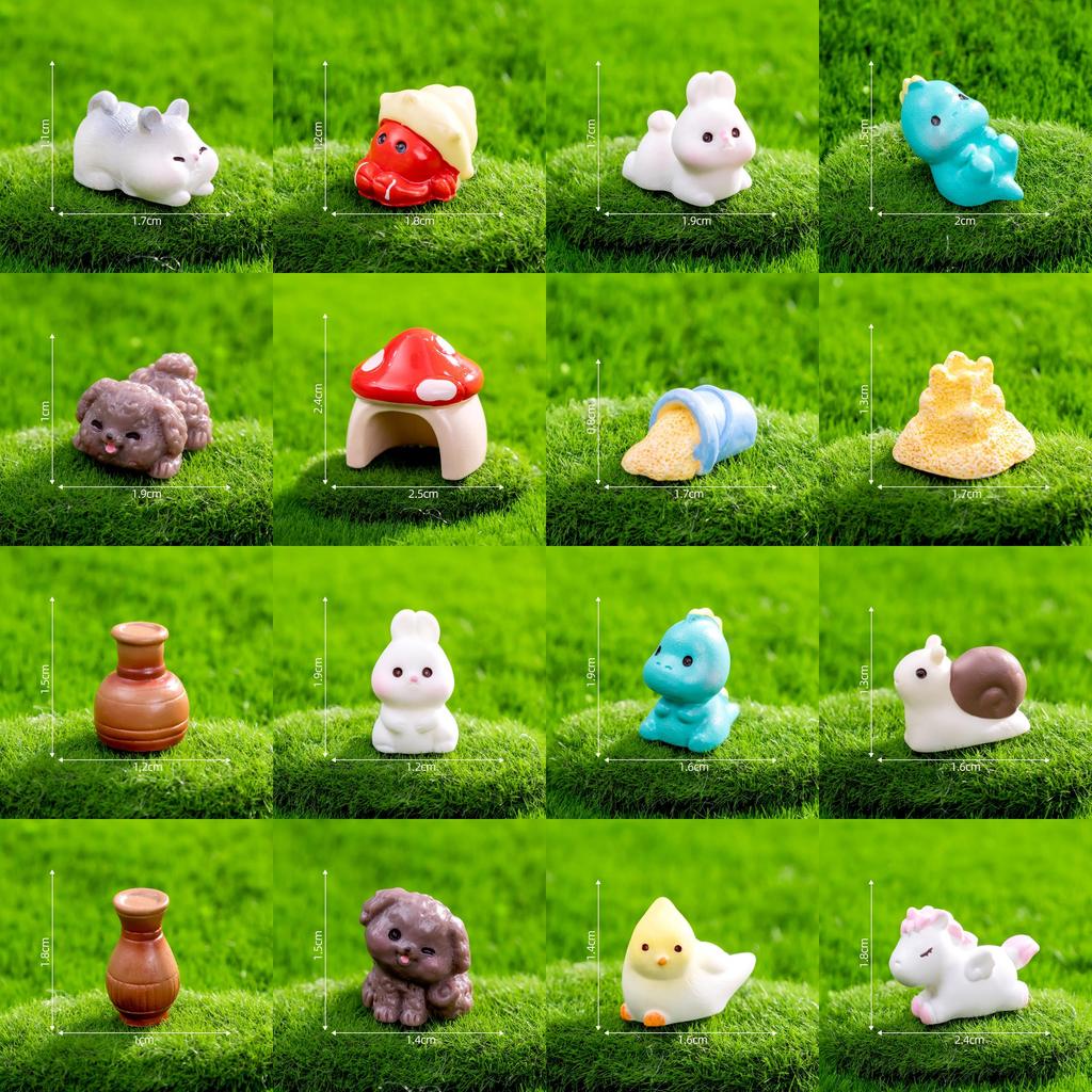 Adorable Miniature Resin Animals Perfect For Diy Garden Decor And Accessories