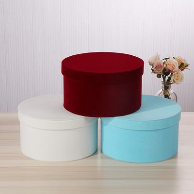 Round Flower Box Florist Gift Party Box Decoration With Lid Rose Packaging Box