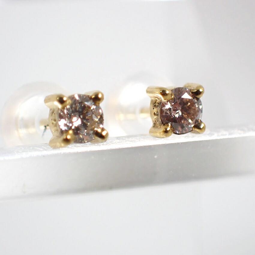 [New] K18YG/Diamond/Single/Earrings/J49-5