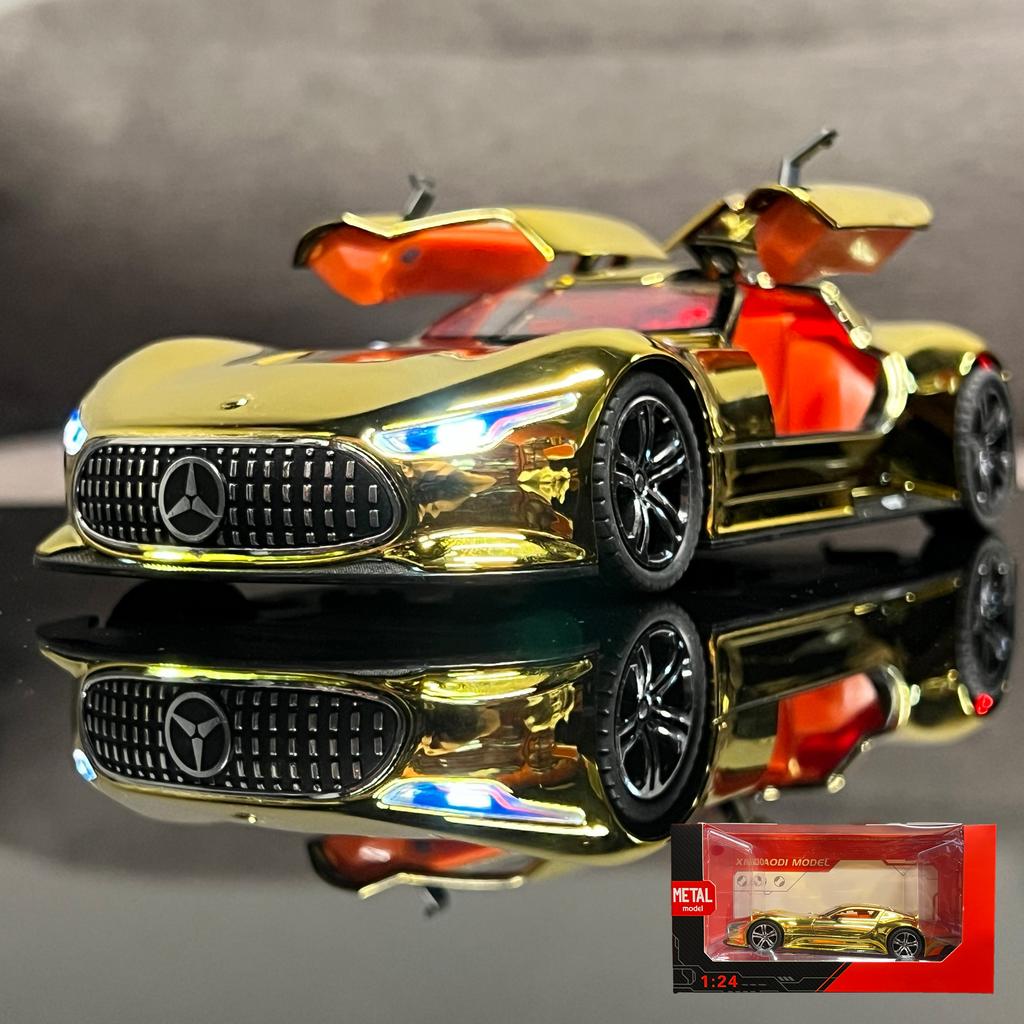 1:24 Benz AMG Vision GT Supercar Alloy Diecast Model Car Home Trendy Toy Decorations Ornaments Holiday Gifts With Boyfriend Kids