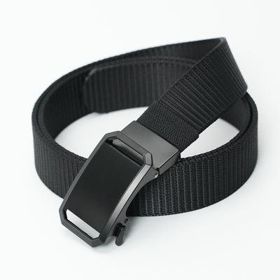 Men'S Belt Outdoor Nylon Automatic Buckle Casual Belt Male Middle-Aged Young Man Tactical Belt