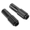 Bicycle Brake Cable Adjuster Screw Aluminum Alloy Bike Cable Adjuster Barrel for Road Mountain BikeBlack   1 Pair