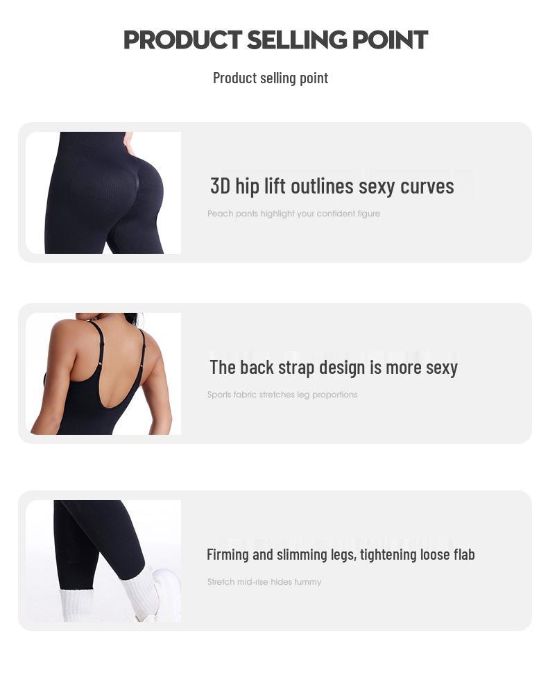 Women's Backless Seamless Ribbed Jumpsuit: Slimming Tank Bodysuit for Yoga