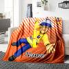 Custom Name Fireman Sam Rescue Mission Blanket for Couch & Bed, Plush Cozy Fuzzy Blanket Super Soft & Warm Blankets for Fall and Winter. 0908301
