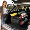 Trunk Organizer Foldable Waterproof Automotive Storage Box Trunk Storage Organizer for Van Sedan Vehicle Auto Minivan Automotive