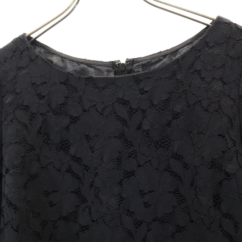 UNITED ARROWS Made In Japan Total Race Long Sleeve Knee-length Dress 40 Women Used