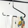 2pcs Multi functional traceless anti slip goose shaped pants rack, home creative hanging pants hanger, storage hanger