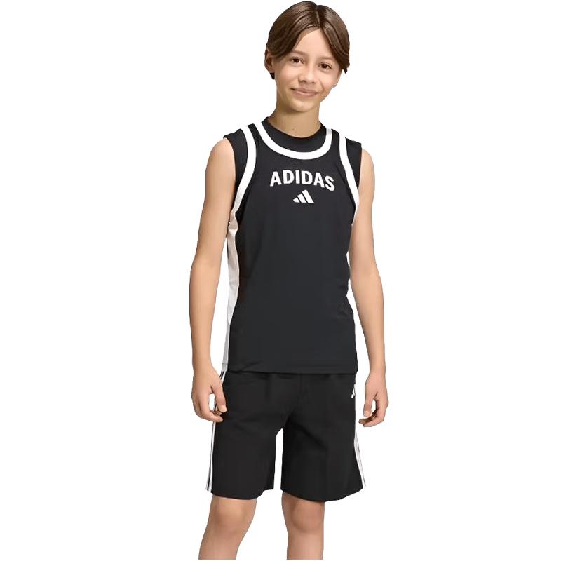 Adidas Boys  Summer Basketball Vest & Shorts Set 140