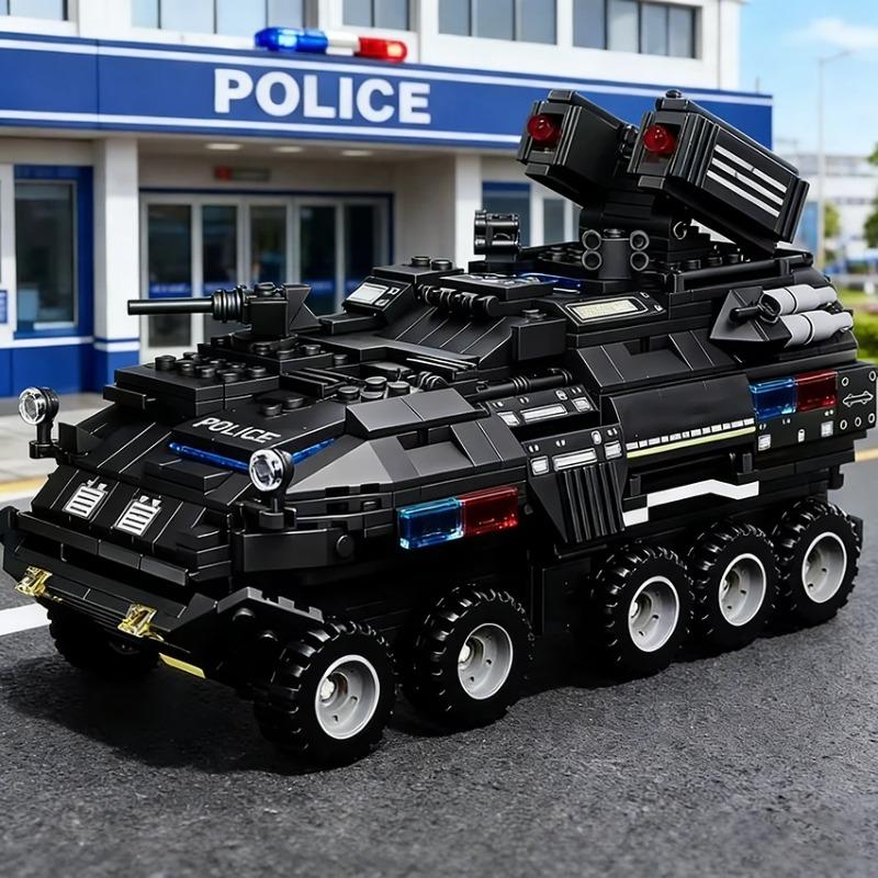 Alta Qualità 1000 Pezzi Alta Qualità Costruzione Alta Qualità Blocchi Alta Qualità Nero Alta Qualità Polizia Alta Qualità Auto Alta Qualità Costruzione