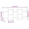 Wall Shelf Artisan Oak 159 X 18 X 65 Cm Particleboard