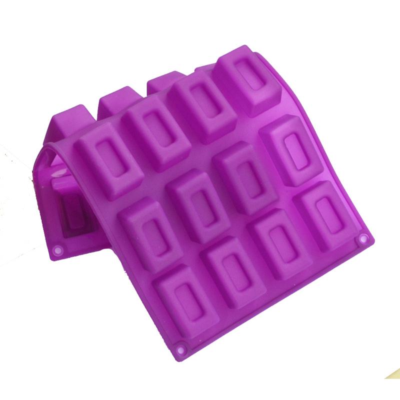 Square Chocolate Mould Silicone Cake Mold Baking Mousse Pudding  molds Cake Decorating Tools Ice Cream Dessert Bakeware Tools