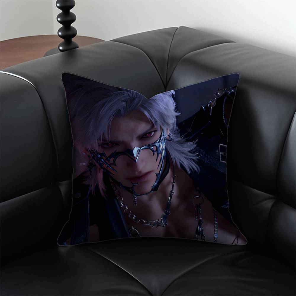 

Game Love And DDeepspace Sylus Pillow Case Antidustmite Pillowcase Invisible zipper silky short plush Sofa cushion cover 30X30cm