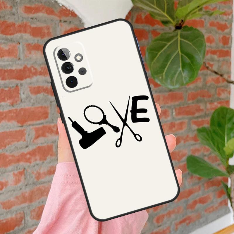 Barber Shop Hair Stylist Phone Case For Samsung Galaxy A55 A35 A25 A15 A52 A32 A12 A51 A71 A13 A33 A53 A14 A34 A54