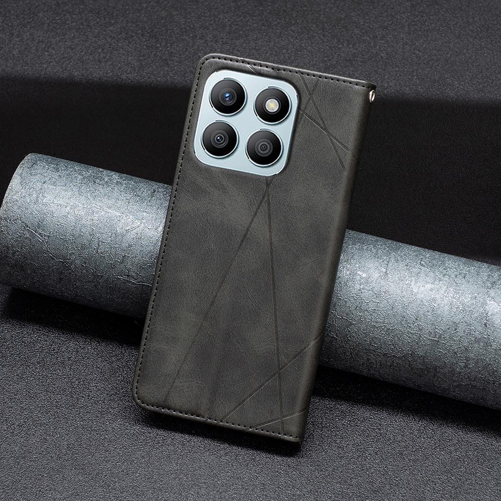 Für Honor X8b 4G Handyhülle Bedruckte PU-Lederhülle mit Kartenfächern