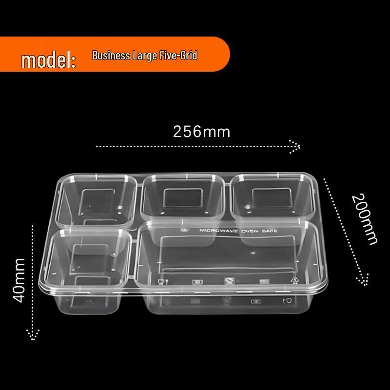 Jiwanggu 5-Compartment Disposable Food Container