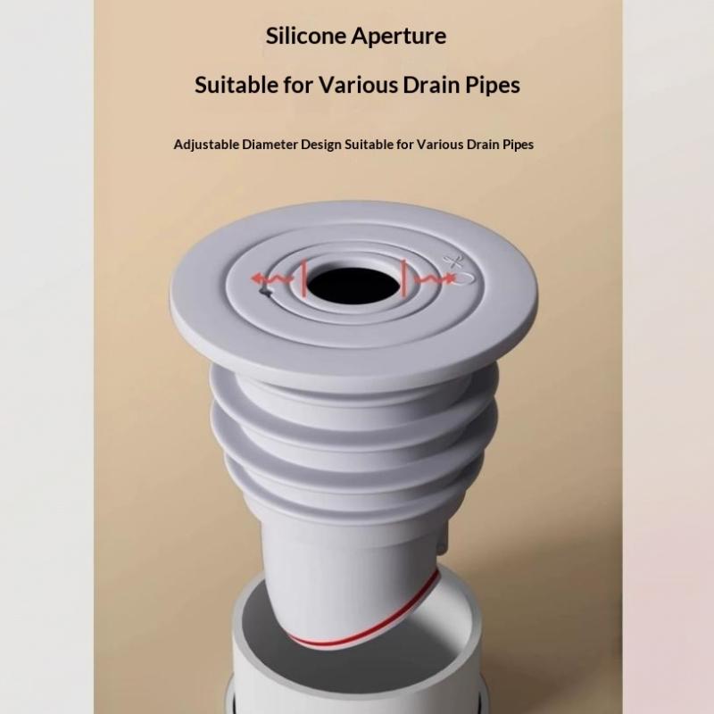 Universal Sewer Drain Pipe Seal Plug With Anti Odor Anti Mosquito Anti Overflow Functions Perfect For Kitchen Bathroom Pipe Use