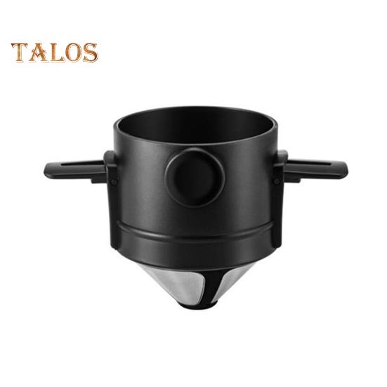 

Чашка с фильтром для кофе, многоразовая, портативная, из нержавеющей стали, пищевая, устойчивая к высоким температурам, анти-засор, хороший эффект фильтра, кружка с капельным фильтром для кофе чёрный