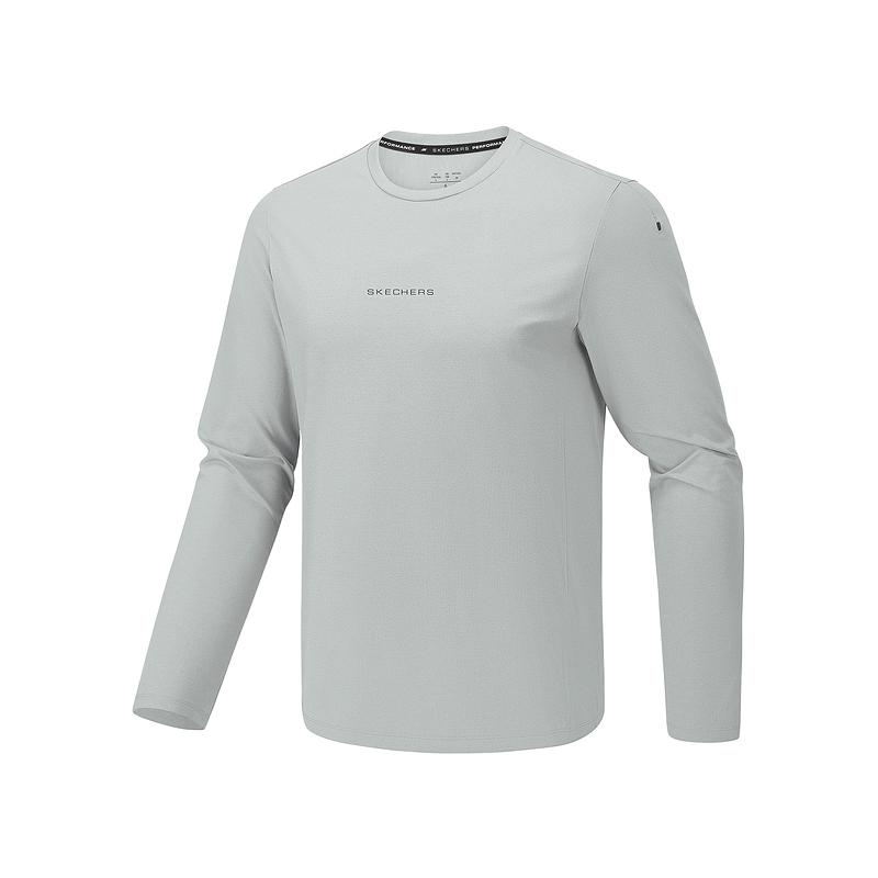 Skechers Quick-Drying Breathable Solid Color T-Shirt Men tops P326M053-00KW S
