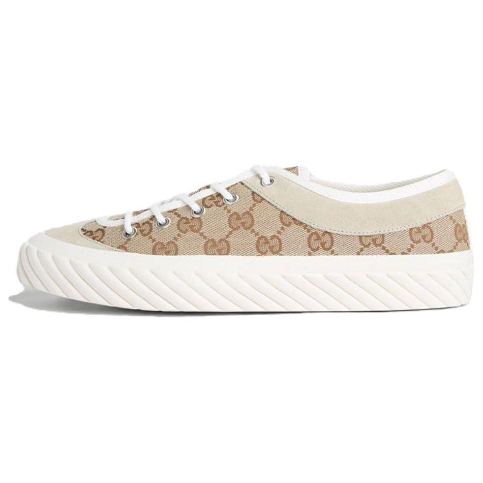 Gucci GG Monogram Sneakers Beige 738992 FABQA 9796