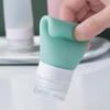 1 Stück Leere Silikon Reiseverpackungsflasche Kosmetikabfüllung für Lotion Shampoo Badebehälter