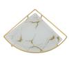 Badezimmer Aufbewahrungstablett Leichter Luxus Dekorativ Goldene Textur Dreieck Badezimmer Organizer Tablett für