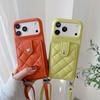 Crossbody Magnetische Lychee-Körnung Diamantmuster Leder Handyhülle für iPhone 17 Pro Max 16 Plus 15 14 13 12 Flip Tasche Cover