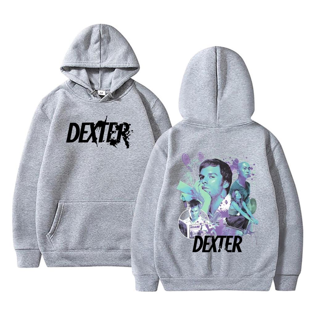 Hot Sale Dexter Morgan Graphic Hoodie Men Women Casual Fleece Pullover Hoodies Male Fashion Vintage Oversized Hooded Sweatshirt