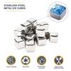 Whiskey Stones Stainless Steel High Cooling Technology Ice Cubes Reusable Wine Drink Freezer Cooler Rock for Birthday Gifts Men