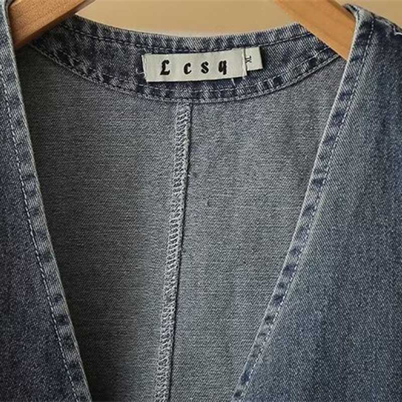 Vest for Women Denim Sleeveless Oversize Loose Versatile Casual Sleeveless Coat Vest Top