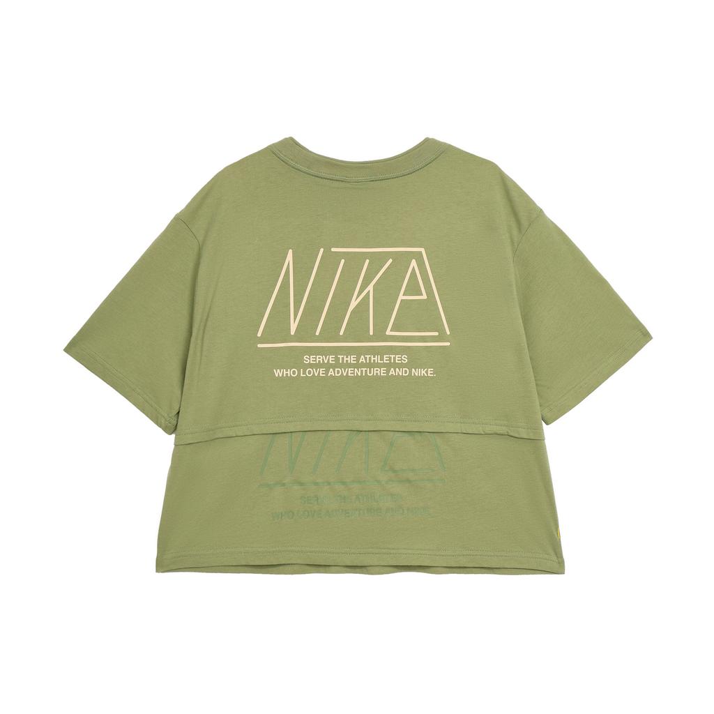 New Nike AS W NSW Training Sporty T-Shirt Green FQ7009-386